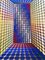Large Geometric 3D Op-Art Rug Attributed to Victor Vasarely, Germany, 1970s 15
