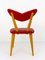 Mid-Century Austrian Red Heart Children's Chair, 1950s 5