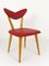Mid-Century Austrian Red Heart Children's Chair, 1950s, Image 6