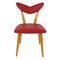 Mid-Century Austrian Red Heart Children's Chair, 1950s 1