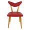 Mid-Century Austrian Red Heart Children's Chair, 1950s, Image 1