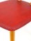 Silla infantil austriaca Mid-Century en forma de corazón rojo, años 50, Imagen 8