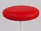 English Red and White Tulip Base Stool by Maurice Burke for Arkana, 1960s 7