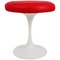 English Red and White Tulip Base Stool by Maurice Burke for Arkana, 1960s 1