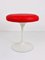 English Red and White Tulip Base Stool by Maurice Burke for Arkana, 1960s 2