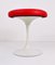 English Red and White Tulip Base Stool by Maurice Burke for Arkana, 1960s 3