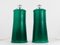 Large Italian Table Lamps in Green Murano Glass, 1960s, Set of 2 4