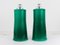 Large Italian Table Lamps in Green Murano Glass, 1960s, Set of 2 10