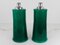 Große Italienische Tischlampen aus Grünem Muranoglas, 1960er, 2er Set 8