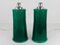 Large Italian Table Lamps in Green Murano Glass, 1960s, Set of 2 8