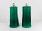 Large Italian Table Lamps in Green Murano Glass, 1960s, Set of 2 6