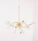 Large Austrian Chandelier in Brass and Crystals by Emil Stejnar for Rupert Nikoll, 1950s 5