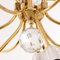 Large Austrian Chandelier in Brass and Crystals by Emil Stejnar for Rupert Nikoll, 1950s 3