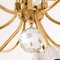 Large Austrian Chandelier in Brass and Crystals by Emil Stejnar for Rupert Nikoll, 1950s, Image 3