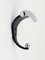 Italian Wall Coat Hook in Chrome and Black, 1980s, Image 3