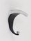 Italian Wall Coat Hook in Chrome and Black, 1980s, Image 8