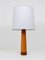 Lampe de Bureau Mid-Century en Cuir de Teck, Danemark, 1950s 3