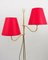 Mid-Century Brass Floor Lamp with 2 Arms attributed to Josef Frank, Austria, 1950s, Image 8
