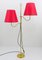 Mid-Century Brass Floor Lamp with 2 Arms attributed to Josef Frank, Austria, 1950s, Image 5