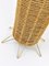 Mid-Century French Rope, Bamboo & Brass Umbrella Stand in Audoux-Minet Riviera Style, 1950s, Image 8