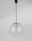 Lampada a sospensione in vetro a bolle e metallo cromato di Peill & Putzler, Germania, anni '70, Immagine 2