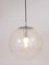 Large Bubble Glass and Chrome Globe Pendant Lamp from Peill & Putzler, Germany, 1970s, Image 11