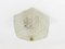 Cubic Textured Glass Brass Flush Mount attributed to J. T. Kalmar for Kalmar, Austria, 1950s 5