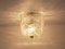 Lampada da incasso cubica in ottone in vetro testurizzato attribuita a JT Kalmar per Kalmar, Austria, anni '50, Immagine 10