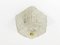 Cubic Textured Glass Brass Flush Mount attributed to J. T. Kalmar for Kalmar, Austria, 1950s 2