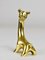 Mid-Century Baby Giraffe Figurine in Brass by Walter Bosse for Hertha Baller, Austria, 1950s 2