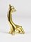 Mid-Century Baby Giraffe Figurine in Brass by Walter Bosse for Hertha Baller, Austria, 1950s 5