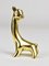 Mid-Century Baby Giraffe Figurine in Brass by Walter Bosse for Hertha Baller, Austria, 1950s, Image 3