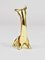 Mid-Century Baby Giraffe Figurine in Brass by Walter Bosse for Hertha Baller, Austria, 1950s 7