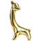 Mid-Century Baby Giraffe Figurine in Brass by Walter Bosse for Hertha Baller, Austria, 1950s 1