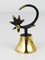 Brass Rooster Dinner Bell attributed to Walter Bosse for Hertha Baller, Austria, 1950s, Image 3