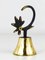 Brass Rooster Dinner Bell attributed to Walter Bosse for Hertha Baller, Austria, 1950s, Image 6