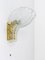 Large Brass and Melting Glass Petal Sconce attributed to J. T. Kalmar for Kalmar, Austria, 1970s, Image 9