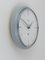 Horloge Murale Ronde Grise Mid-Century attribuée à Max Bill pour Junghans, Allemagne, 1950s 6