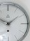 Reloj de pared Mid-Century redondo gris atribuido a Max Bill para Junghans, Alemania, años 50, Imagen 2