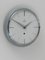 Horloge Murale Ronde Grise Mid-Century attribuée à Max Bill pour Junghans, Allemagne, 1950s 4