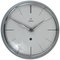 Horloge Murale Ronde Grise Mid-Century attribuée à Max Bill pour Junghans, Allemagne, 1950s 1