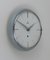 Horloge Murale Ronde Grise Mid-Century attribuée à Max Bill pour Junghans, Allemagne, 1950s 5