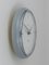 Orologio da parete Mid-Century rotondo grigio attribuito a Max Bill per Junghans, Germania, anni '50, Immagine 8