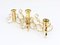 Brass and Crystals Candleholder in the Style of Gaetano Sciolari for Palwa, 1970s, Image 3
