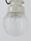 Lampe à Suspension Honey Jar Industrielle en Porcelaine de Holophane, 1950s 14