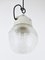Lámpara colgante con forma de tarro de miel industrial de porcelana de Holophane, años 50, Imagen 8
