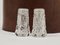 French Art Nouveau Salt and Pepper Shakers in Facetted Crystal Glass, 1920s, Set of 2, Image 2