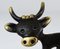 Statuetta a forma di mucca in ottone con portapenne di Walter Bosse per Hertha Baller, Austria, anni '50, Immagine 9