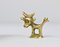 Figurine Vache Mid-Century en Laiton par Walter Bosse pour Hertha Baller, Autriche, 1950s 4