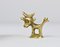 Mid-Century Brass Cow Figurine by Walter Bosse for Hertha Baller, Austria, 1950s 4